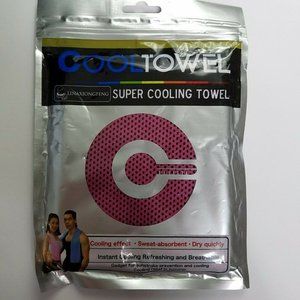 Cool Towel Pink exercise relief sweat running